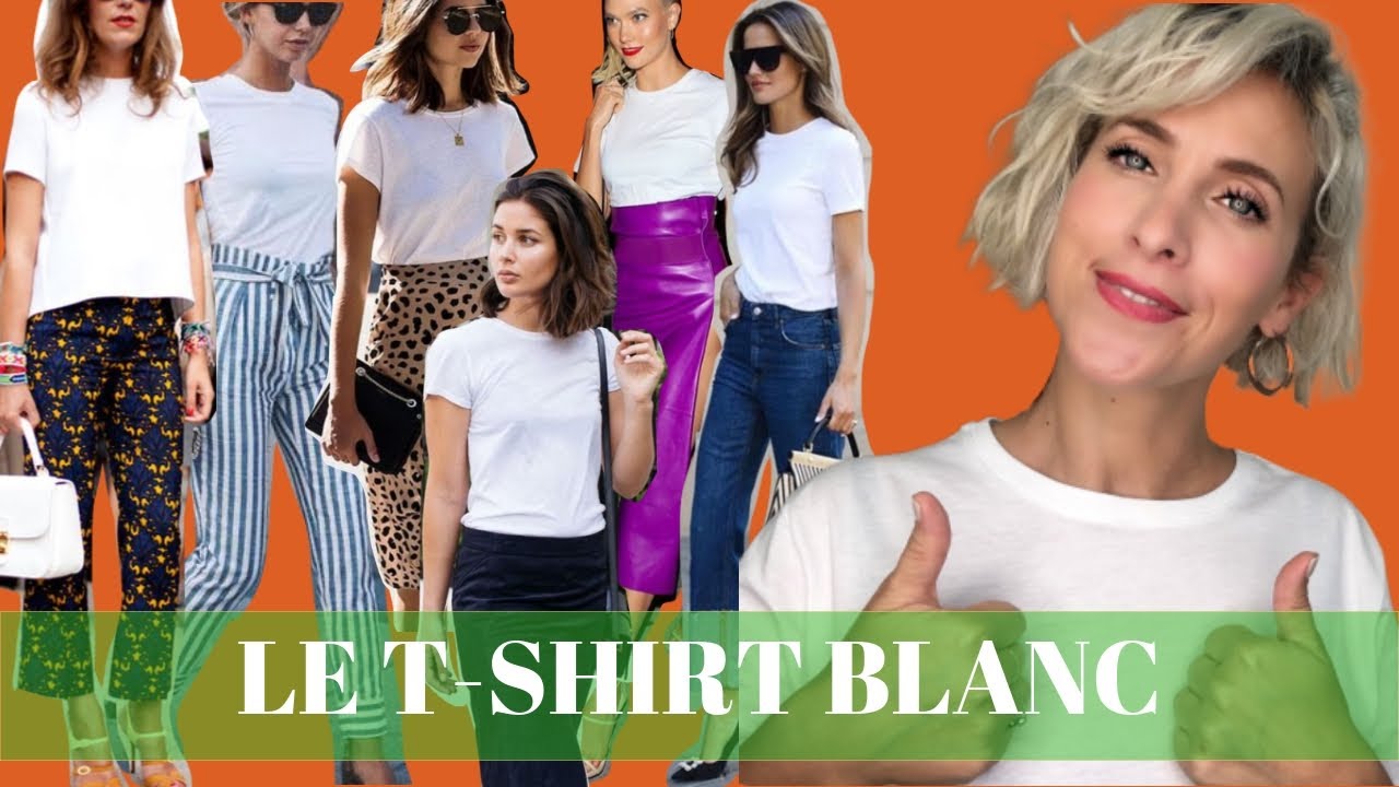 Comment porter le T-SHIRT BLANC autrement ! (7 astuces)