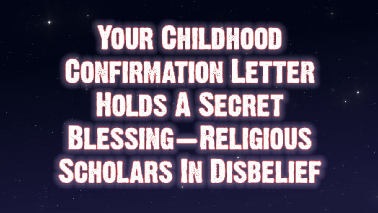 Your Childhood Confirmation Letter Holds A Secret Blessing... | Angels Messages