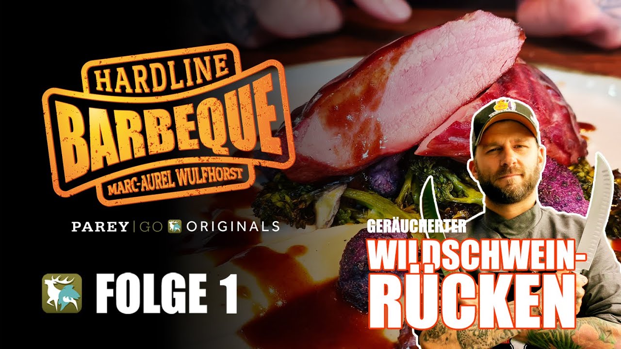 Hardline Barbeque mit Marc-Aurel Wulfhorst | Geräucherter Wildschweinrücken vom Grill | Folge 1