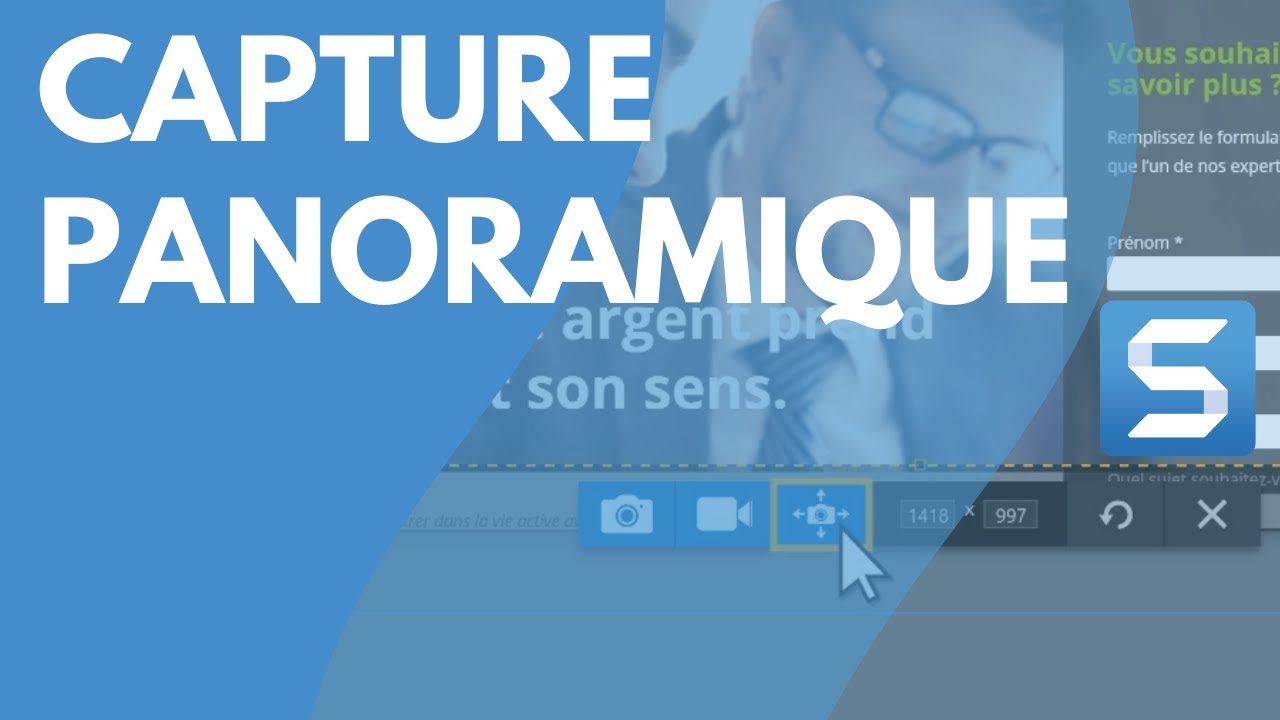Snagit : Capture panoramique