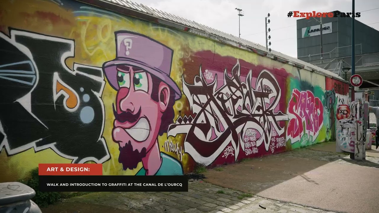 Teasing: walk and introduction to graffiti at the canal de l'Ourq