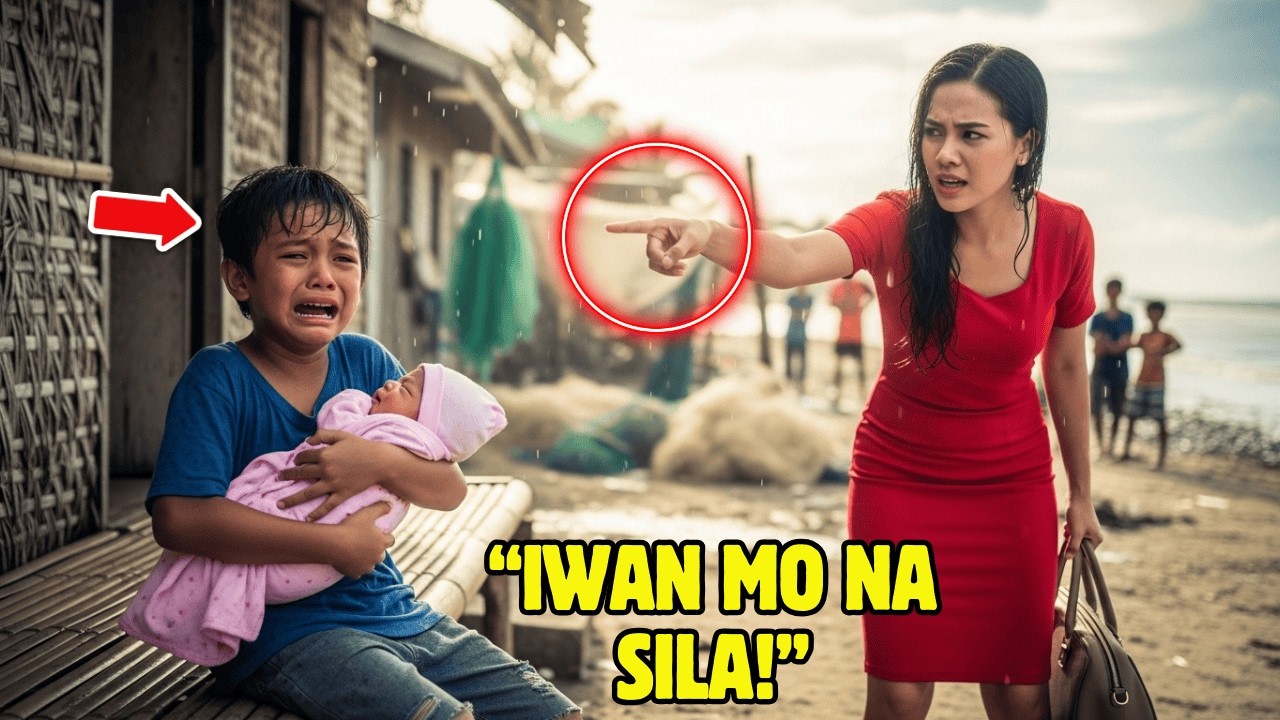 INIWAN NG INA ANG DALAWANG ANAK SA ULAN—ANG 9 ANYOS ANG NAGING NANAY