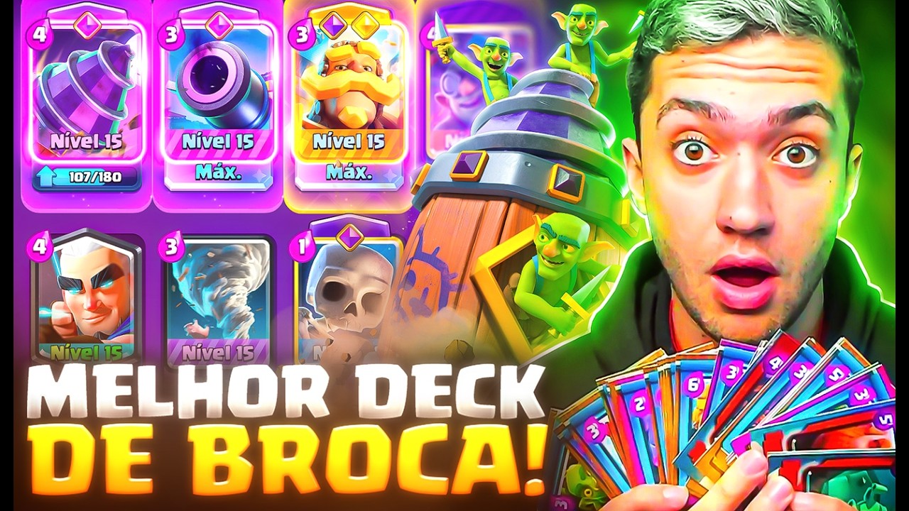 ESSE DECK DE BROCA DE GOBLINS COUNTERA TUDO no CLASH ROYALE!