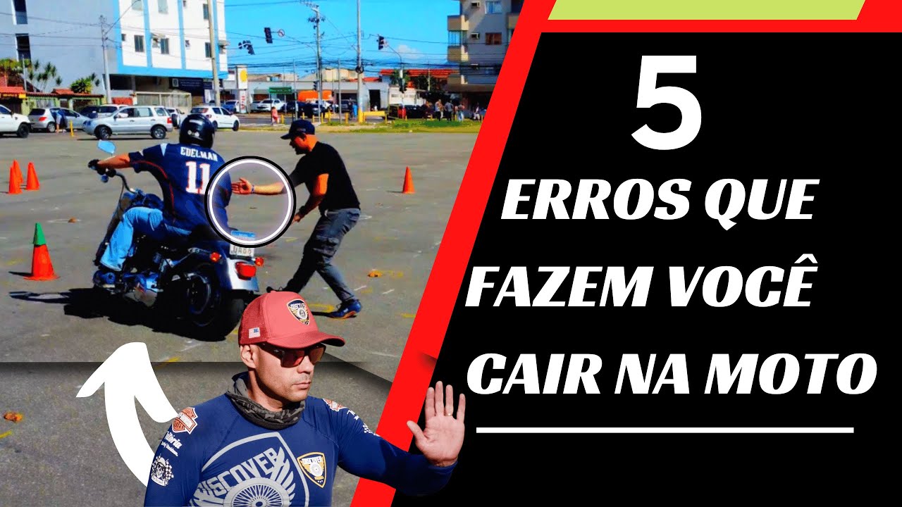 5 ERROS COMUNS QUE FAZEM INICIANTES CAIR DE MOTO EM BAIXA VELOCIDADE