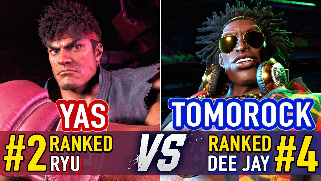 SF6 🤜 YAS (#2 Ranked Ryu) vs TOMOROCK (#4 Ranked Dee Jay) 🤛 SF6 High Level Gameplay