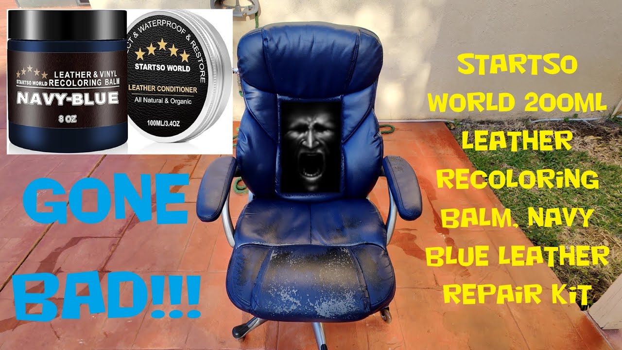 Review of STARTSO WORLD 200ml Leather recoloring balm in navy blue color gone really bad!!!