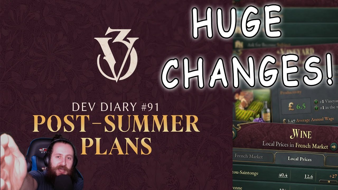 Latest Vic 3 Dev Diary is HUGE | 1.5 will be an INSANE update