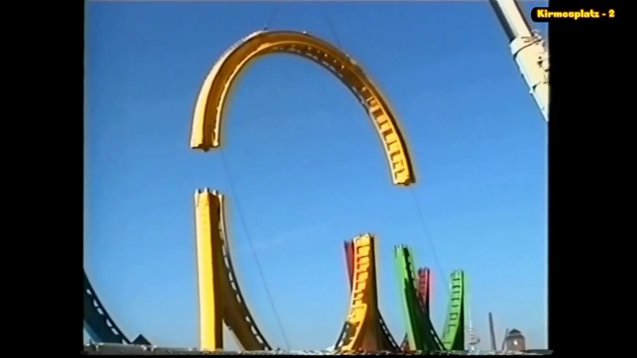 Bremer Freimarkt 2002  -  Aufbau Olympia Looping - Barth - Teil 2