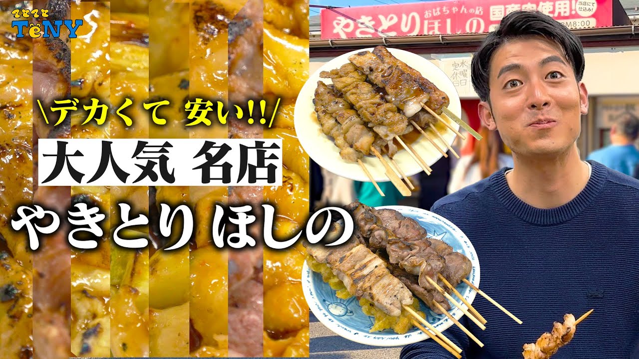 【名店グルメ】人気番組にも紹介された「やきとりほしの」の焼き鳥が最高すぎた！！