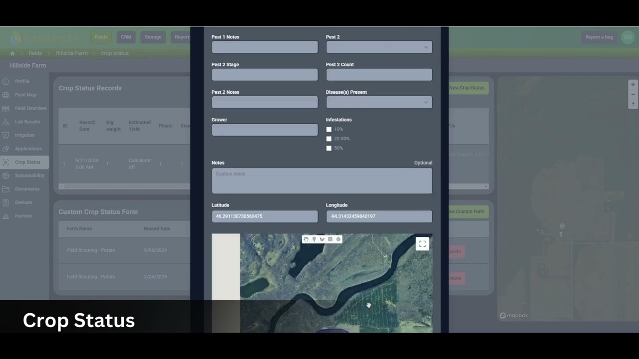 Soiltech Insights - Crop Status Overview