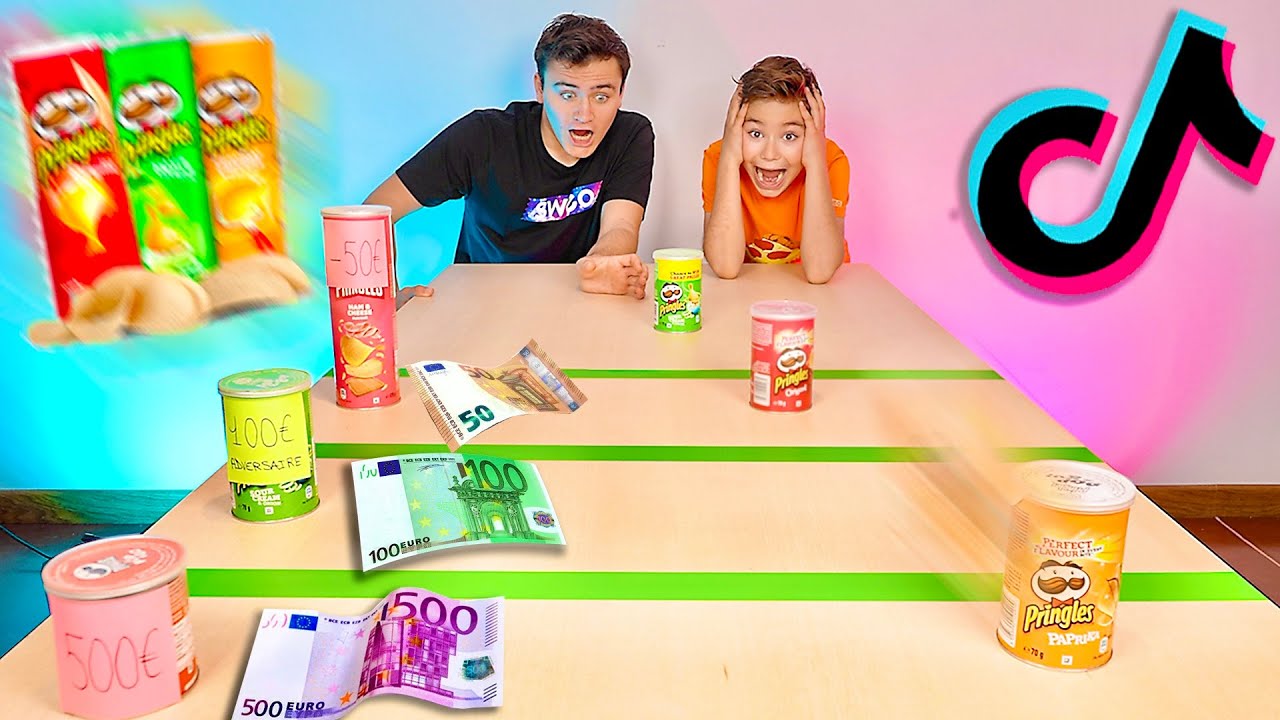 Money Pringles challenge !