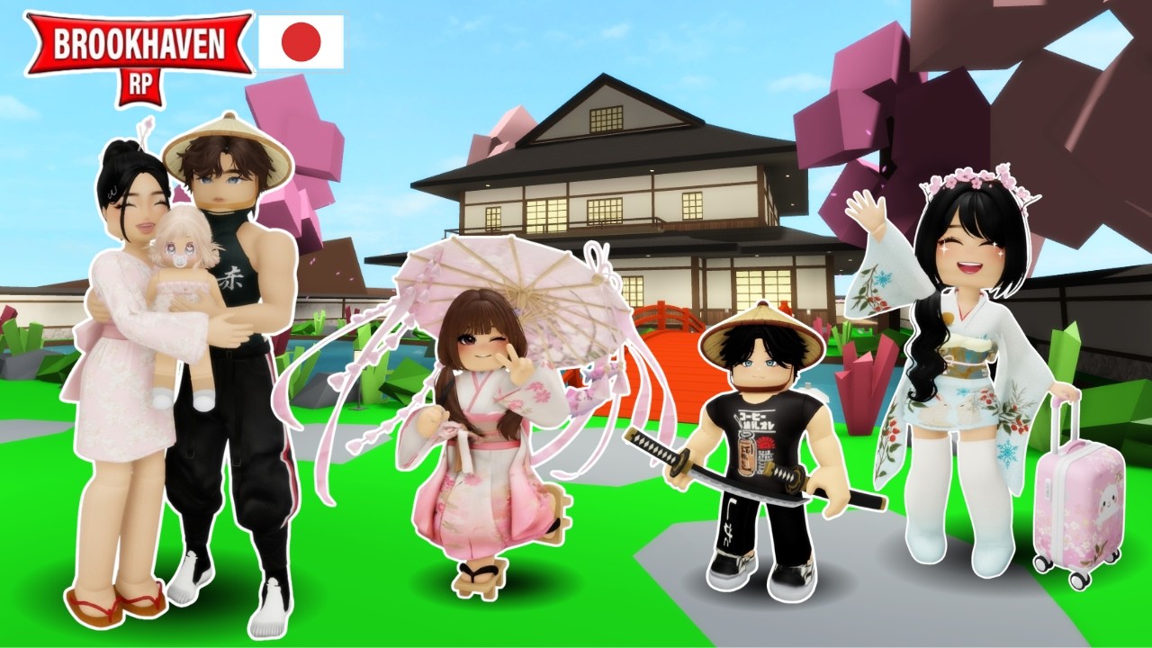 VIAJAMOS A JAPON CON MI ESPOSO Y MIS HIJOS EN BROOKHAVEN ROBLOX *ES TAN HERMOSO* #roblox