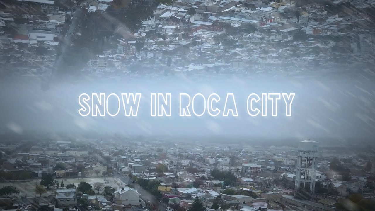 Nevada en General Roca, R&iacute;o Negro. Drone 4K (2020)