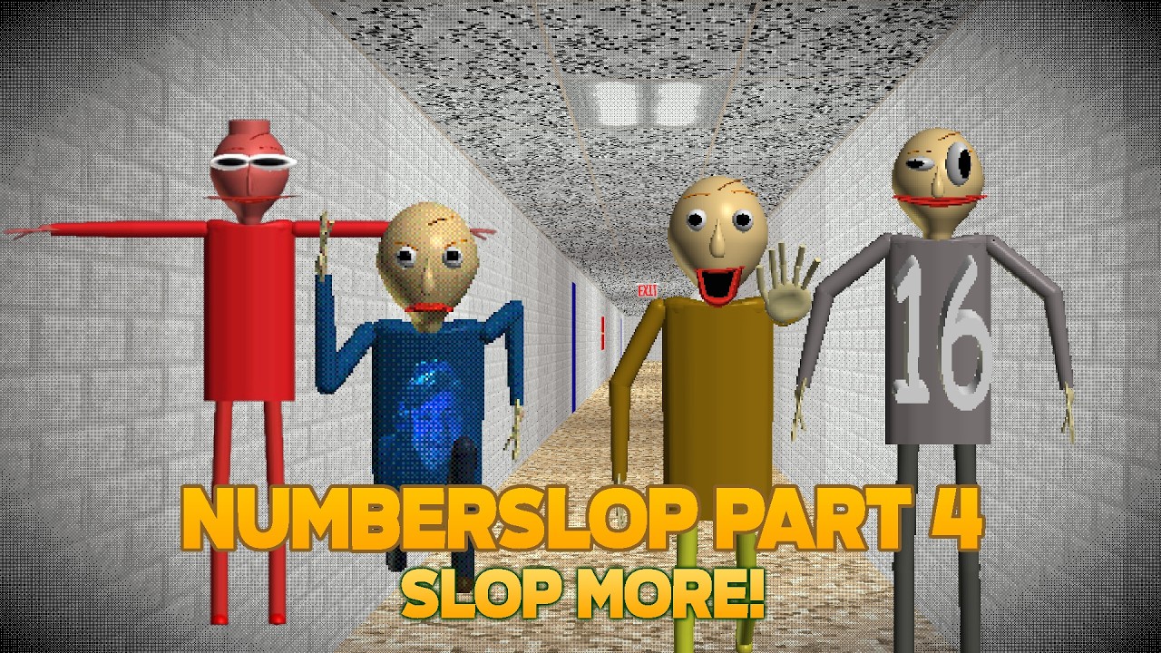Numberslop, часть 4: БОЛЬШЕ ВСЯКОГО [Мод для Baldi's Basics]