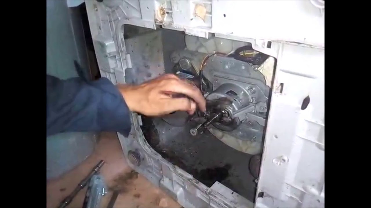 lavadora lg no centrifuga daño en el resorte de la transmisión