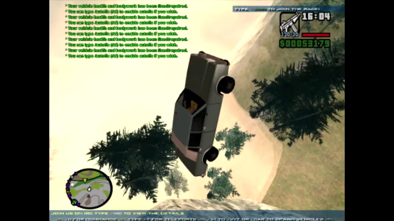 GTA:SA Mount Chiliad Stunts [3rd Part]