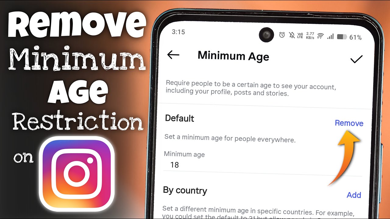 How to Remove Minimum Age Restriction on Instagram (2026 Updated Guide)