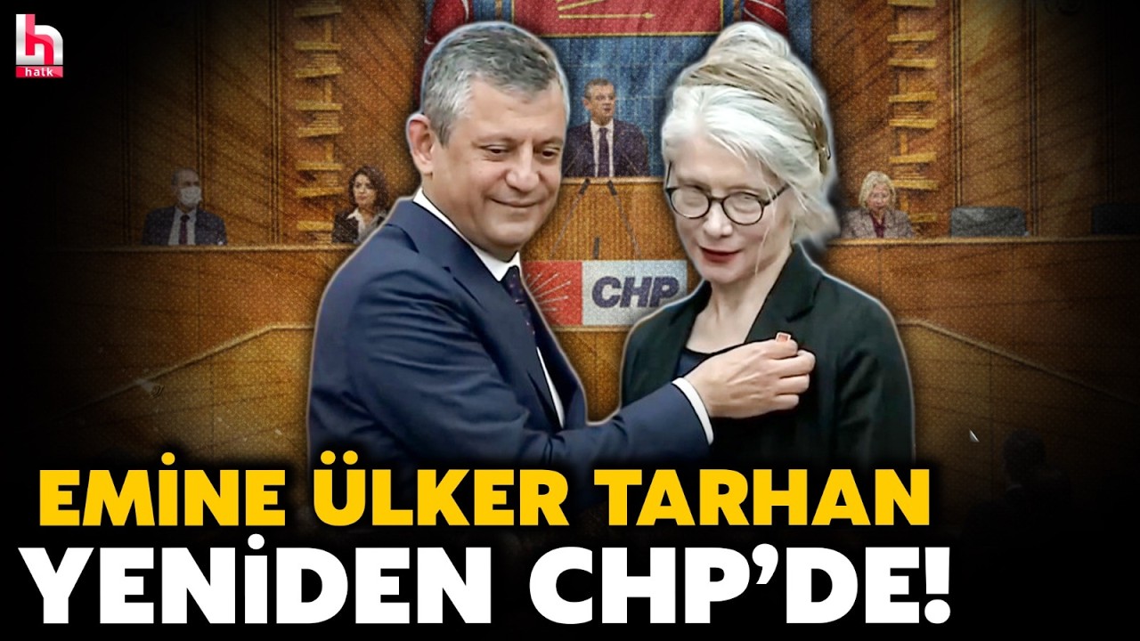 SON DAKİKA! Emine &Uuml;lker Tarhan CHP'ye geri d&ouml;nd&uuml;! Rozetini &Ouml;zg&uuml;r &Ouml;zel taktı! İşte ilk s&ouml;zleri...