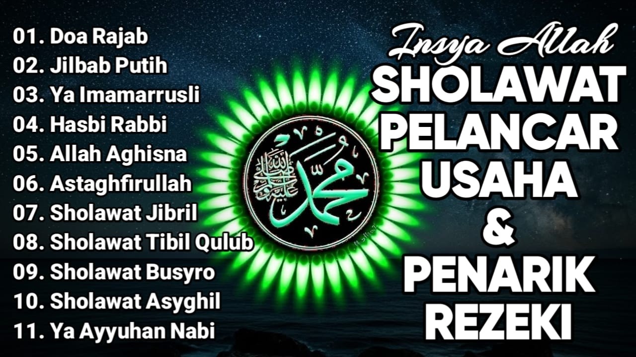 SHOLAWAT JIBRIL PEMBUKA PINTU REZEKI Astaghfirullah SHOLAWAT NABI MERDU TERBARU
