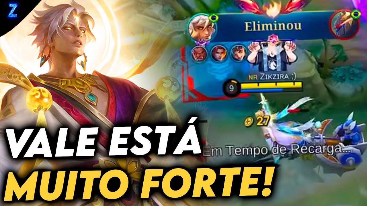 O DANO DESSE VALE NÃO ESTÁ NORMAL!! - VALE GAMEPLAY | Mobile Legends