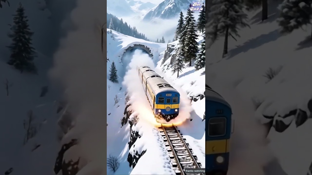 Indian Army saved Passenger Train in frozen valley🚆 