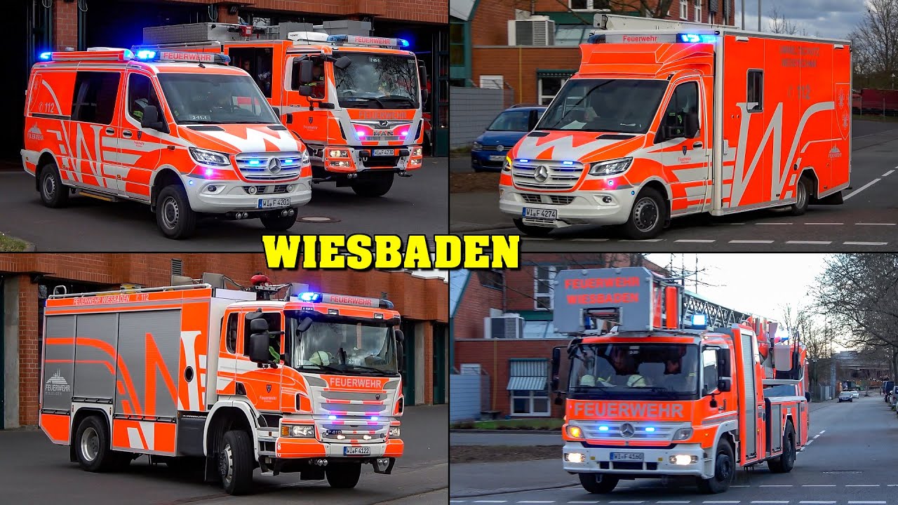 [5 EINSÄTZE in 4 STUNDEN] - Feuerwehr WIESBADEN | Einsatzreicher Nachmittag für die Feuerwache 2!