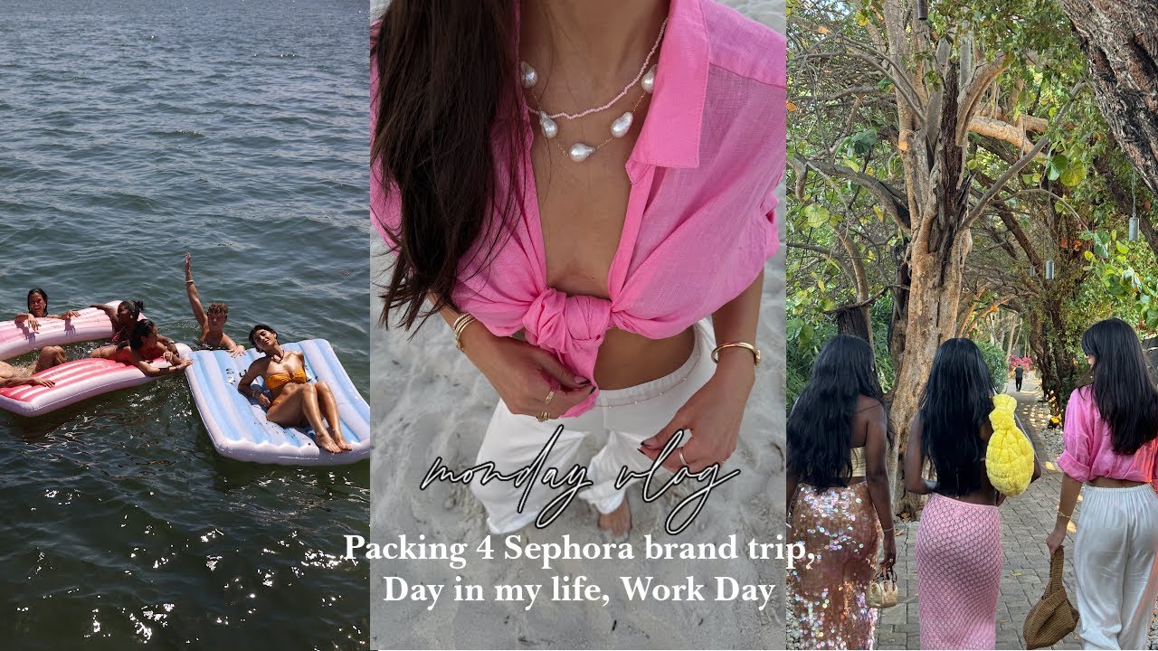 Monday Vlog - Packing 4 Sephora brand trip, Day in my life, Work Day