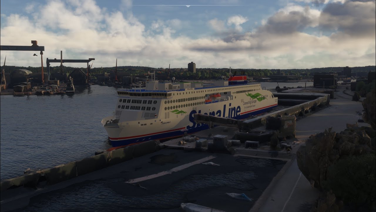 MSFS2024 | Stena Embla Arriving in Kiel Port | BoatSimToolkit