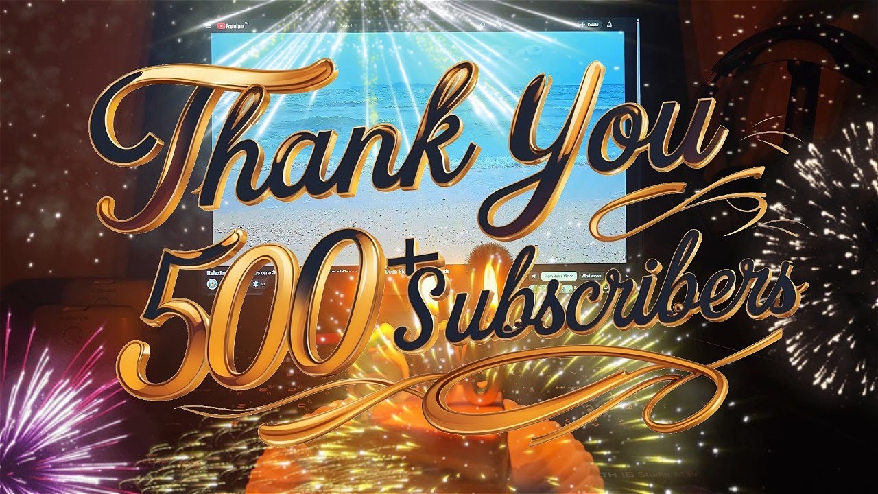Relaxing Burning Candles in 4K | Thank You for 500+ Subscribers💖