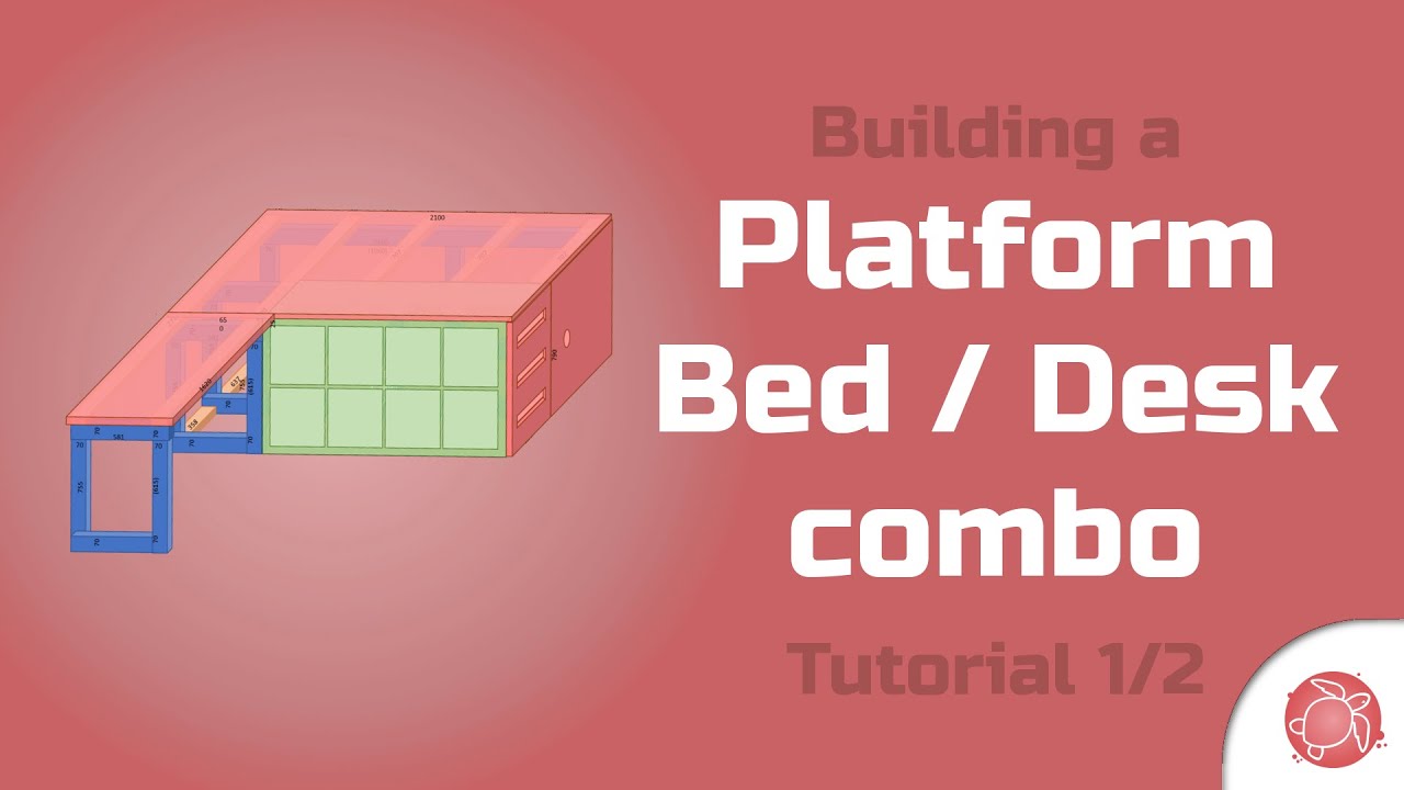 Building a Platform Bed / Desk Combo - The Frame