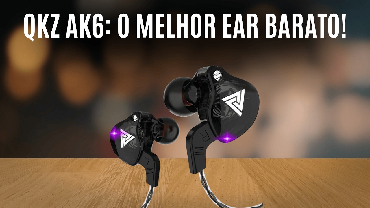 QKZ AK6: O melhor fone barato para monitorar áudio em 2026!