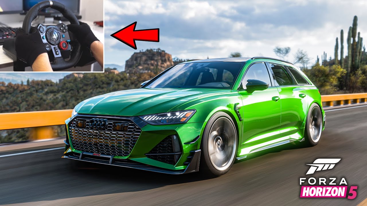 NEW Audi RS6 2021 - Stock and Tuned | Logitech G29 | 4K Gameplay | Forza Horizon 5