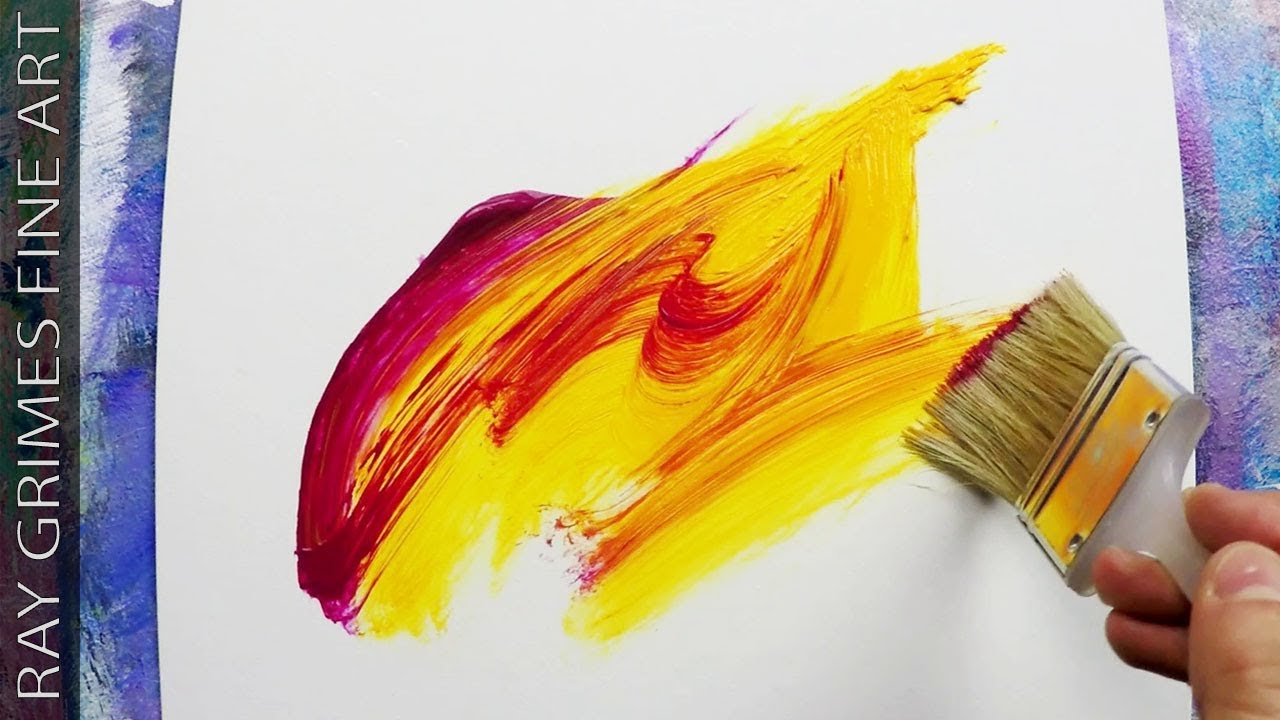 Simple Painting Tricks / 161 / Acrylics / For Beginners / Abstract Painting Demonstration