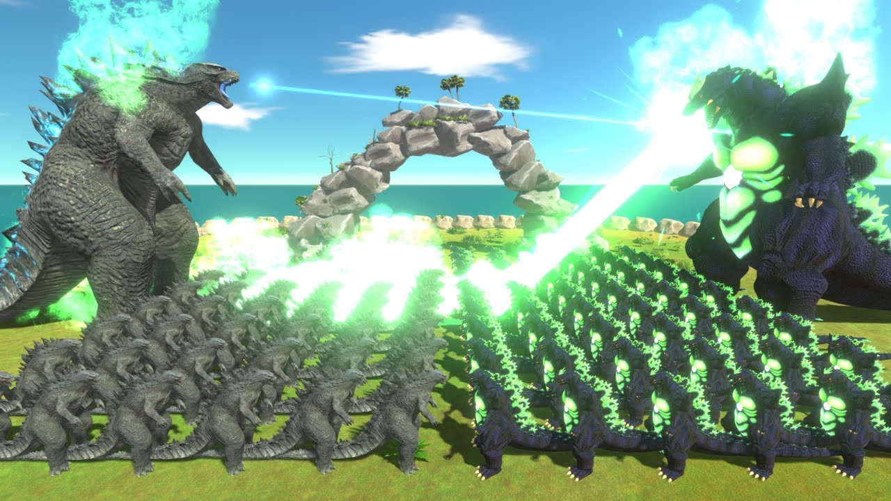 Kaiju Monster Epic Battle | Super Godzilla vs Godzilla 2014 - Animal Revolt Battle Simulator