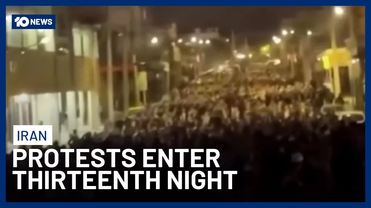 Iran Protests Enter 13th Night As Regime Attacks Demonstrators, Trump Threatens Action | 10 News