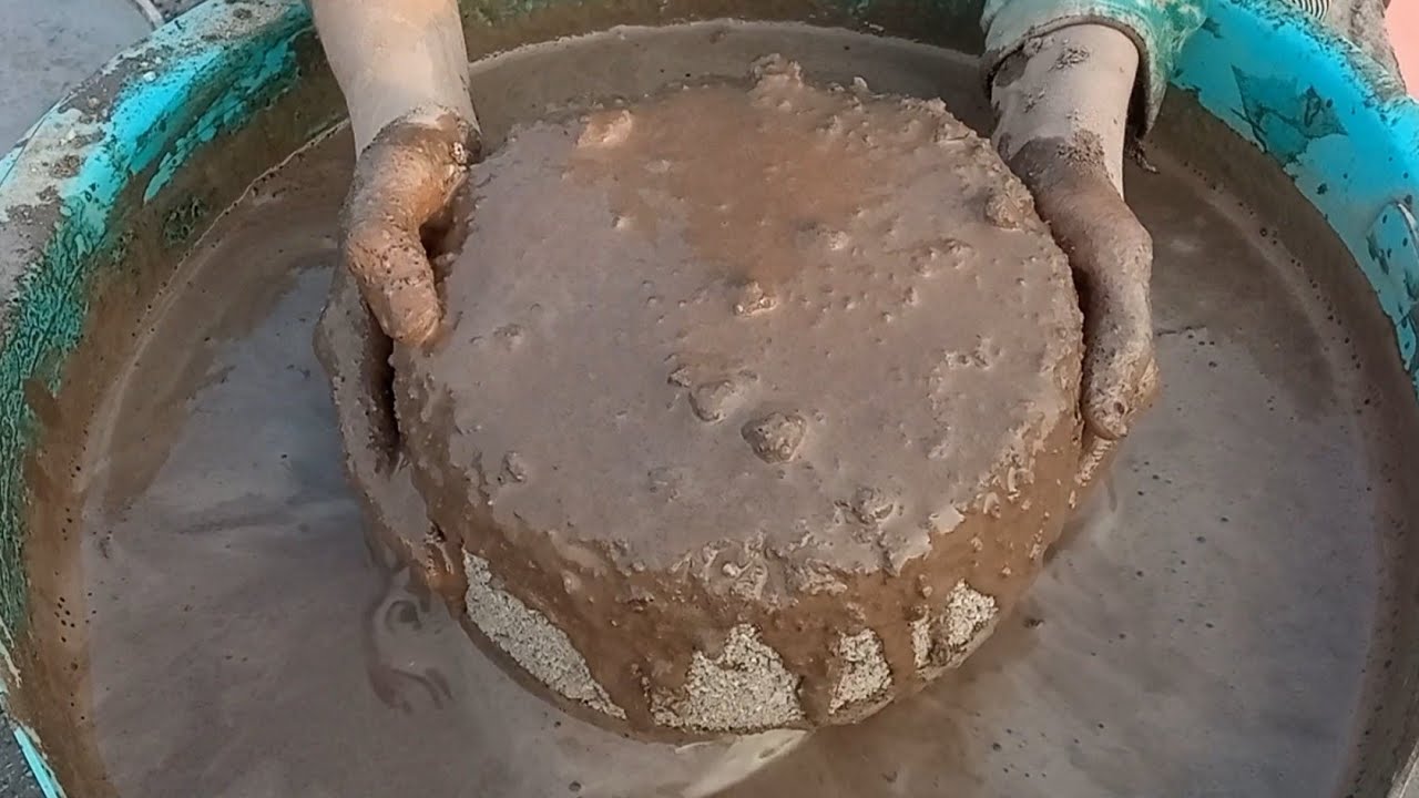 ASMR||Super crunchy white concrete sandmud gaint bowls||relaxing mouthwatering yummy paste play 🔥