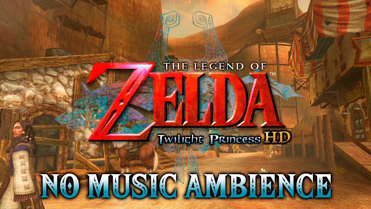 Zelda Ambience | Twilight Princess HD | Kakariko Village | No Music | ASMR Sleep Aid | 4K