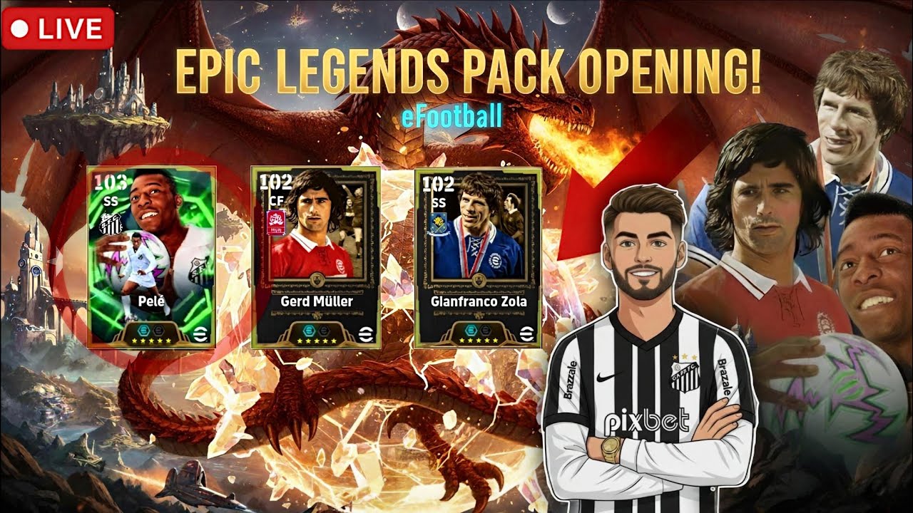പെലെ vs മുള്ലർ! ആരെ കിട്ടും? 🔥 EPIC BATTLE OPENING 🐉 | eFootball Malayalam Live