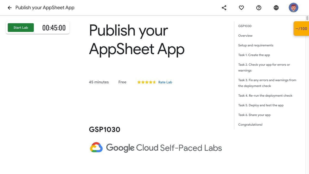 Publish your AppSheet App GSP1030
