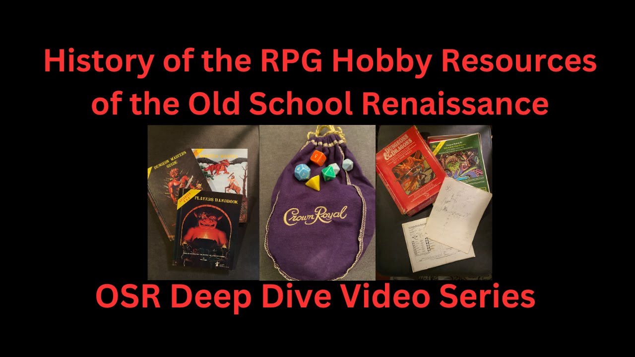 History Books the OSR. The Eleventh of a Series Taking a Deep Dive Into the Old School Renaissance