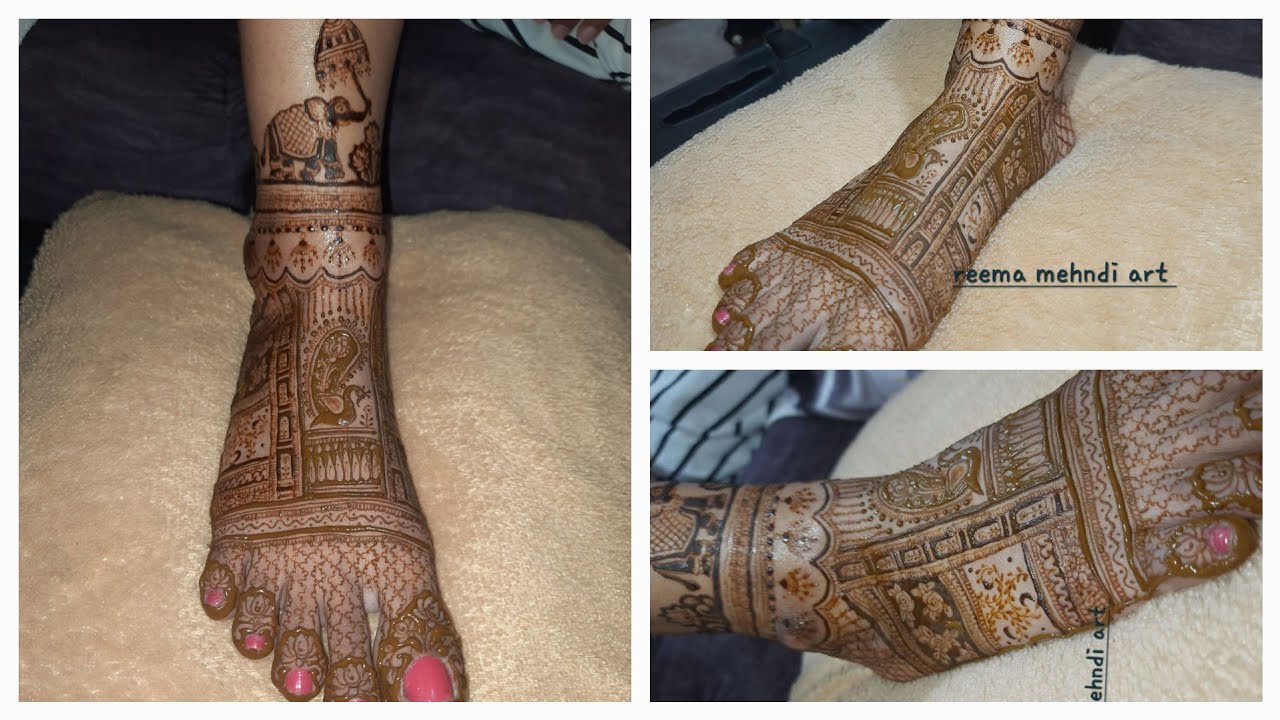 पैैरौ के लिए दुल्हन मेहदी✨️|| Leg mehndi design step by step ✨️|| traditional bridal mehndi design 