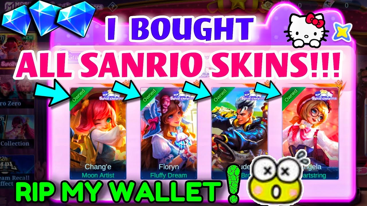 I BOUGHT ALL 4 SANRIO SKINS‼️🤯 How much did I spend⁉️💎