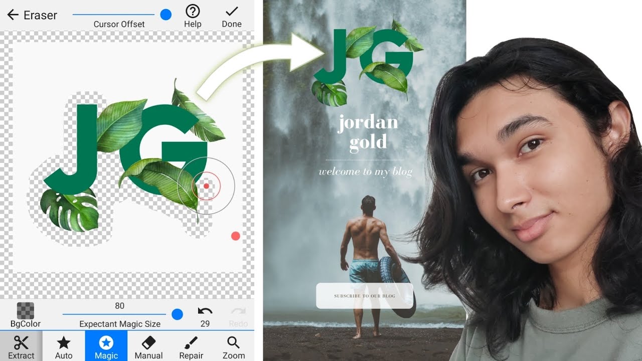 How to use Background Eraser app it's satisfying also! Complete Tutorial