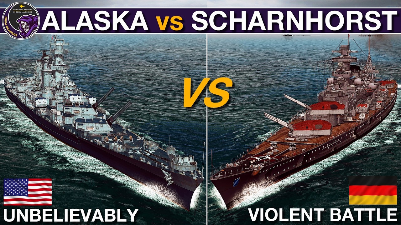 USS Alaska против Scharnhorst: выбор народа | Морская война: принципиальный поединок