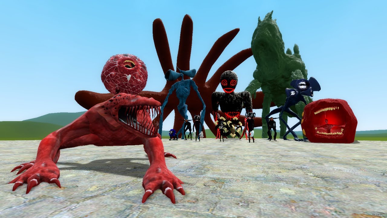 SCP-939 VS TREVOR HENDERSON CREATURES!! Garry's Mod Sandbox