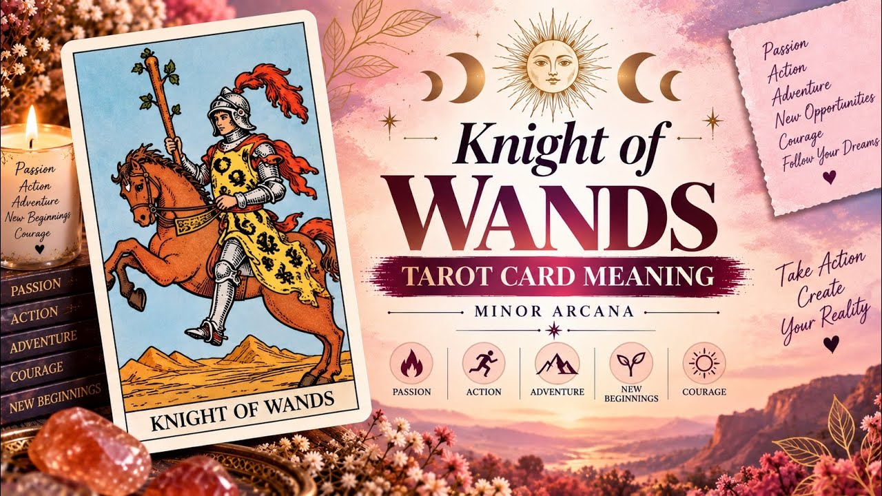 Knight of Wands — Tarot Card Meaning  ||Minor Arcana || Learn Tarot With Nidhi