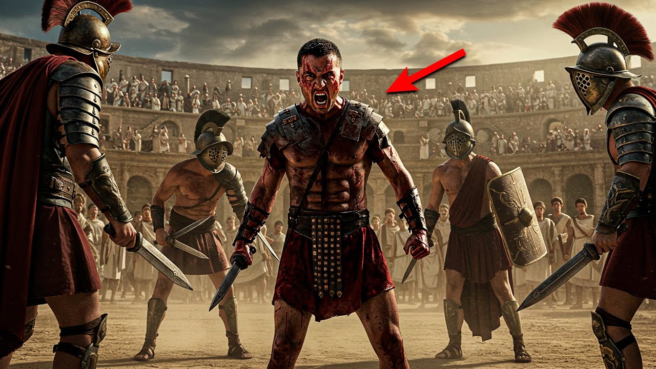 Sfid&ograve; 5 Gladiatori per Vendicare sua Sorella&hellip; e Roma Intera si Ferm&ograve; per Guardare l&rsquo;Impossibile