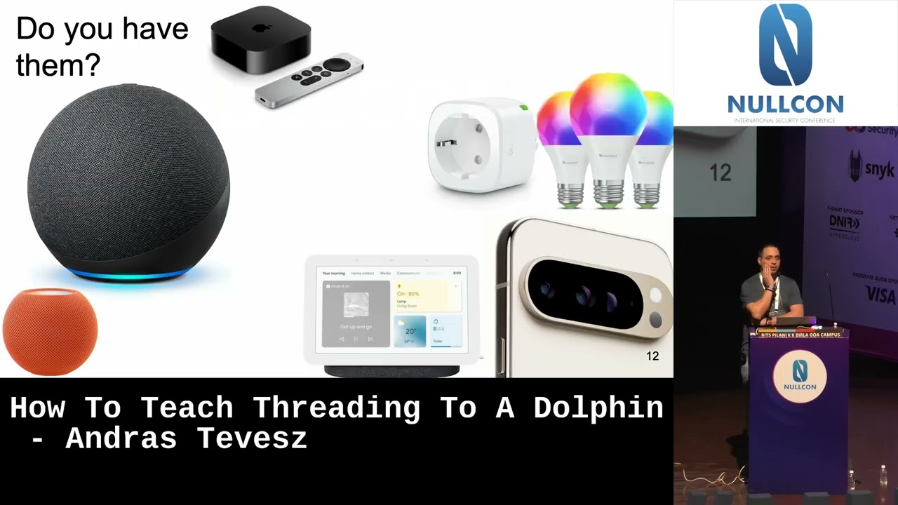 Nullcon Goa 2025: How To Teach Threading To A Dolphin - Andras Tevesz