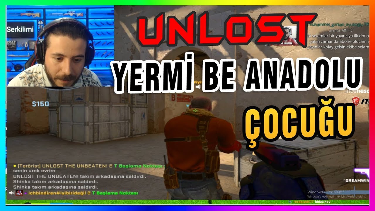 YERMİ BE ANADOLU &Ccedil;OCUĞU UNLOST ESKİ GHOSTLA CS GO REKABET&Ccedil;İ