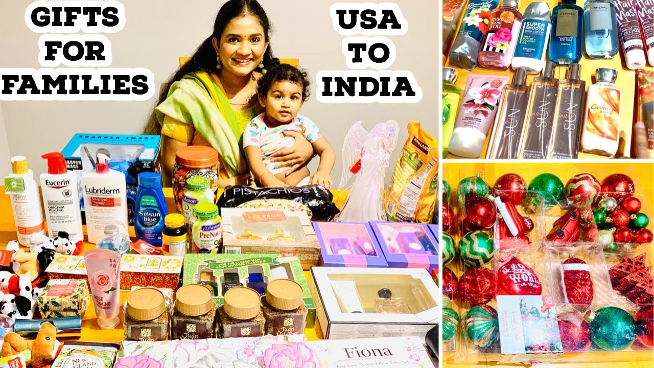Gifts for families and friends from USA to INDIA !!! Costco | Bath & Body works | TJ MAXX & more